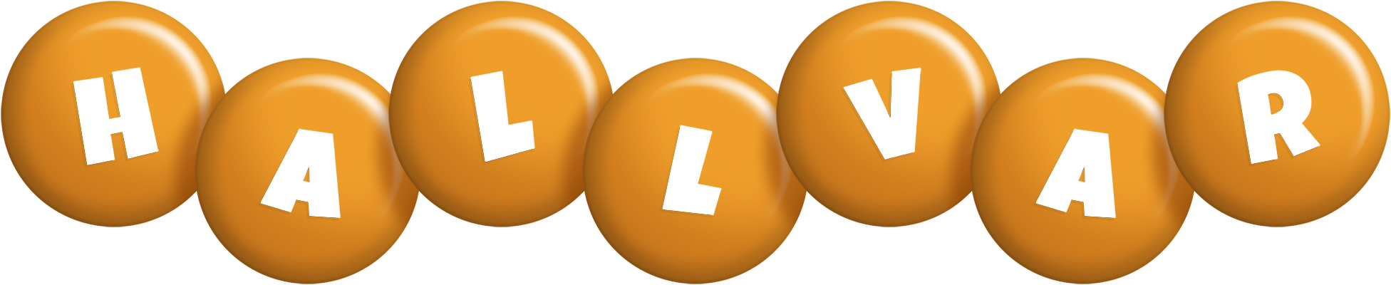 Hallvar candy-orange logo