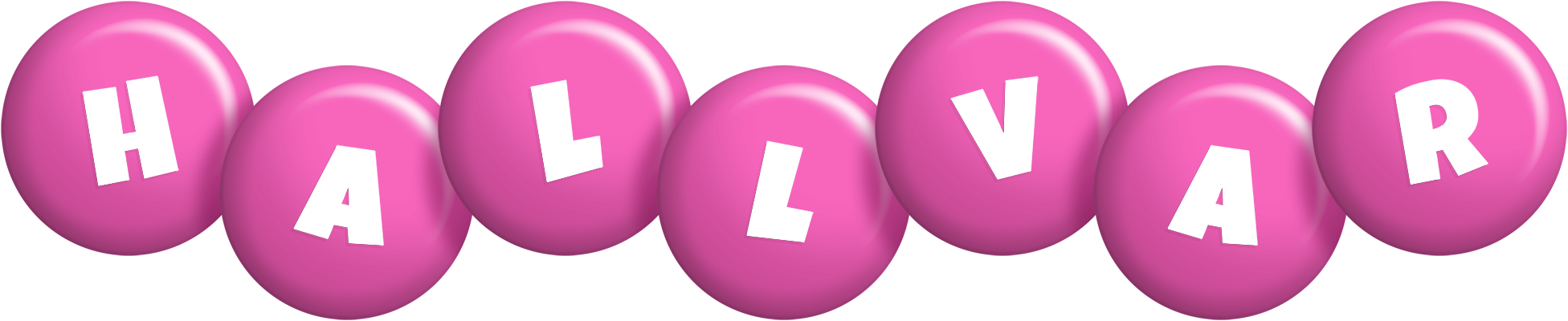Hallvar candy-pink logo
