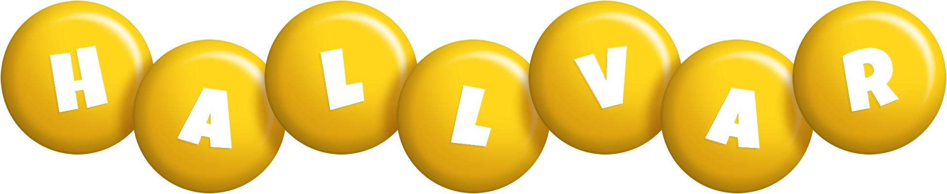 Hallvar candy-yellow logo