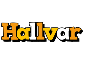 Hallvar cartoon logo