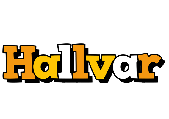 Hallvar cartoon logo