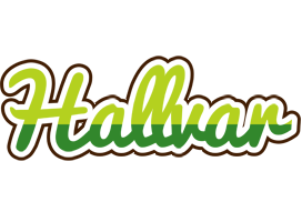 Hallvar golfing logo