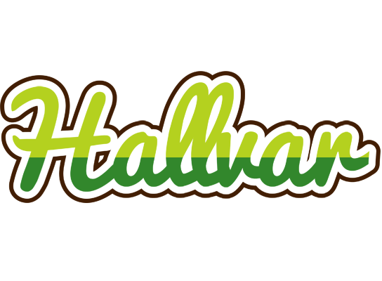 Hallvar golfing logo