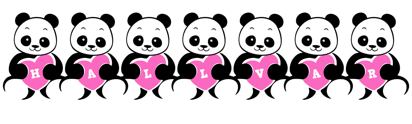 Hallvar love-panda logo