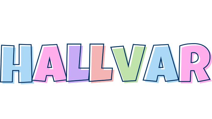 Hallvar pastel logo