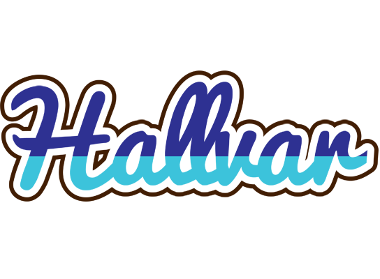 Hallvar raining logo
