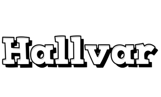 Hallvar snowing logo