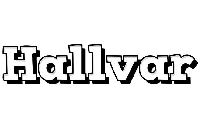 Hallvar snowing logo