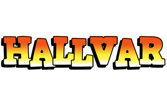 Hallvar sunset logo