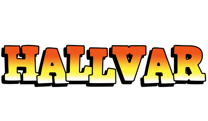Hallvar sunset logo