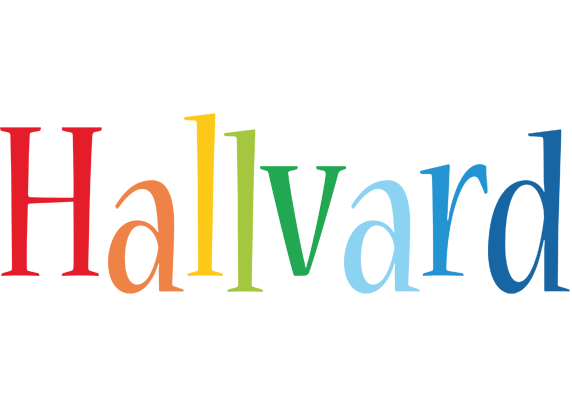Hallvard birthday logo