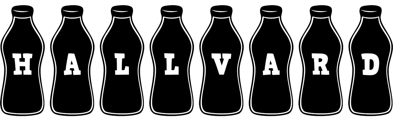Hallvard bottle logo