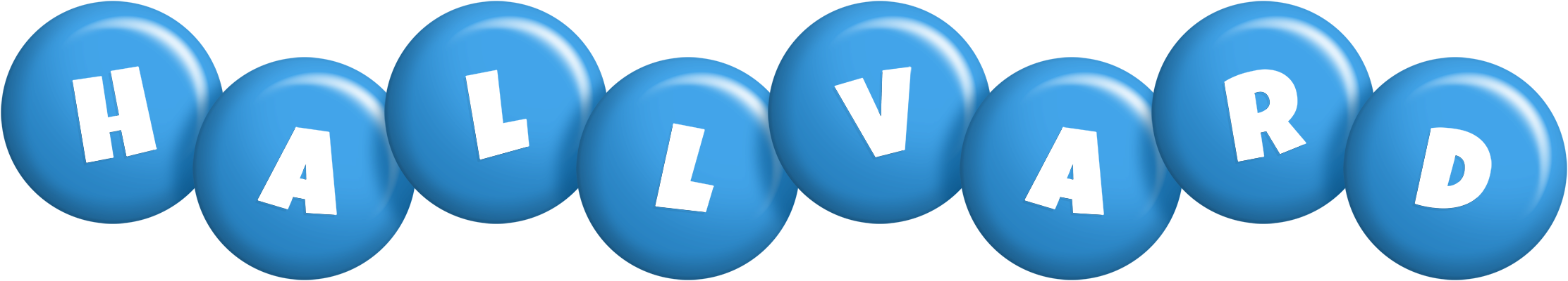 Hallvard candy-blue logo
