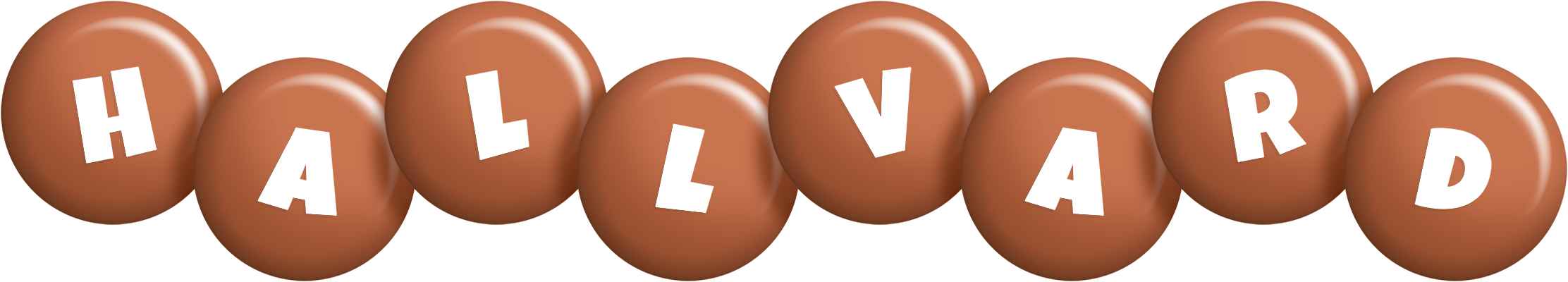 Hallvard candy-brown logo