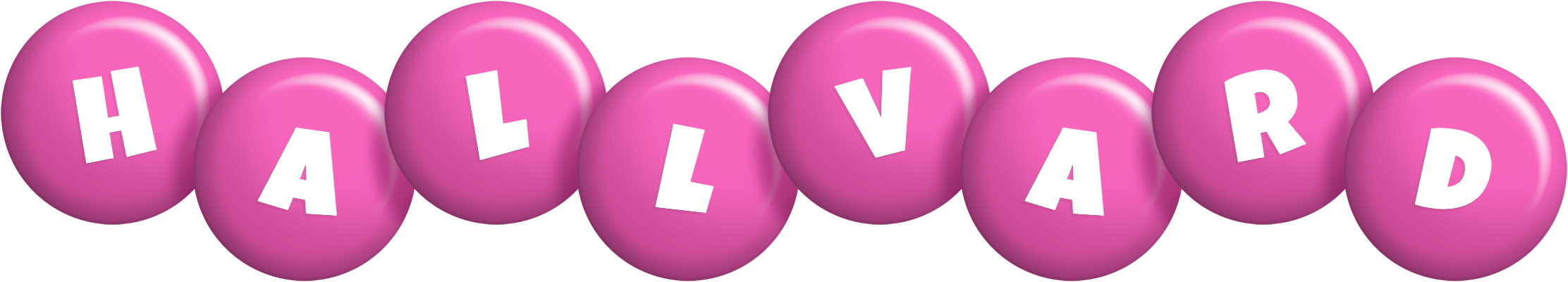 Hallvard candy-pink logo