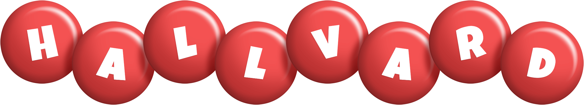 Hallvard candy-red logo