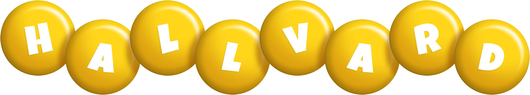 Hallvard candy-yellow logo
