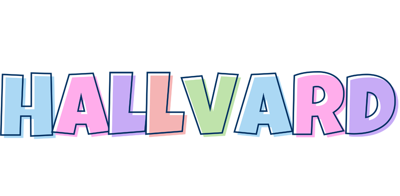 Hallvard pastel logo