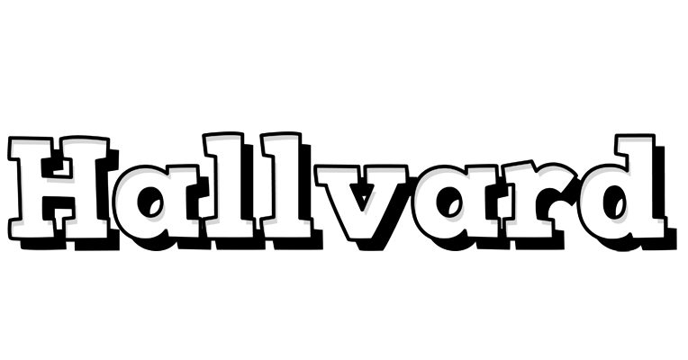 Hallvard snowing logo