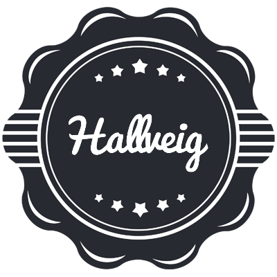 Hallveig badge logo