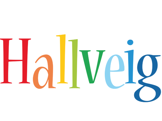 Hallveig birthday logo
