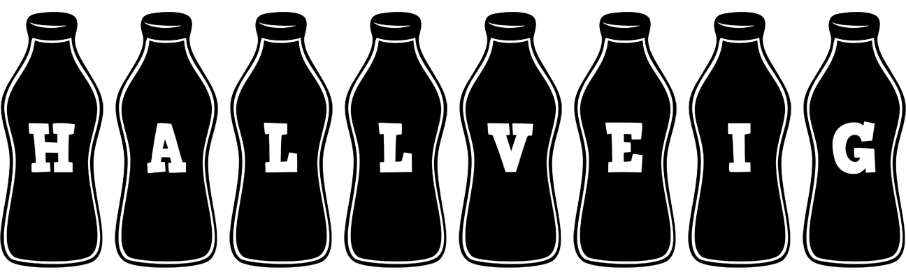 Hallveig bottle logo