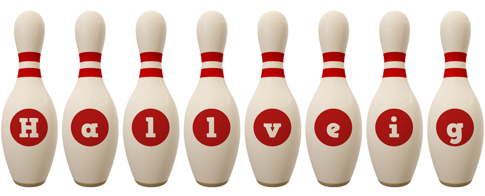 Hallveig bowling-pin logo