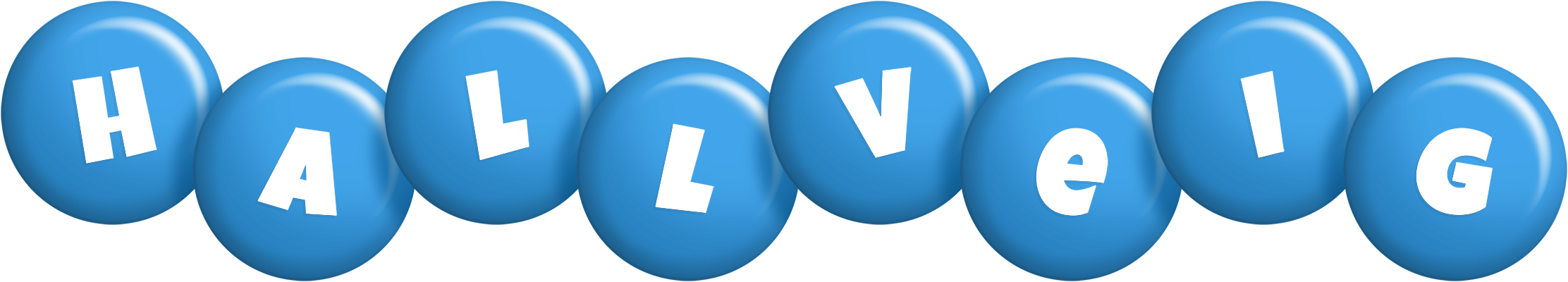 Hallveig candy-blue logo