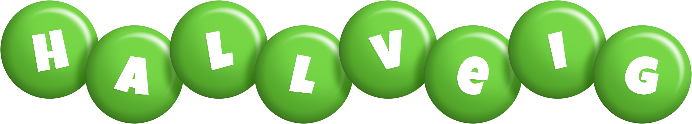 Hallveig candy-green logo