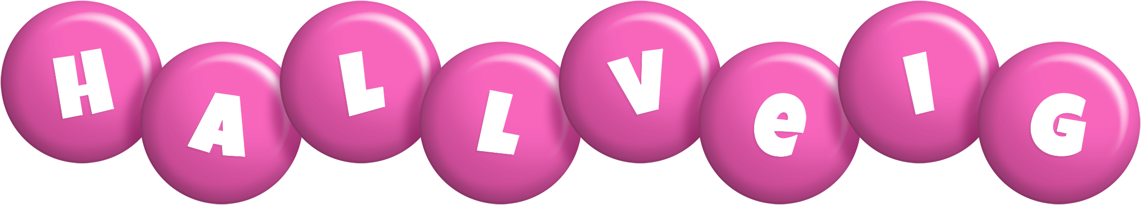 Hallveig candy-pink logo