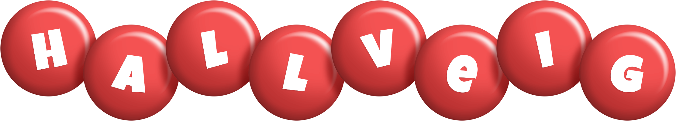 Hallveig candy-red logo