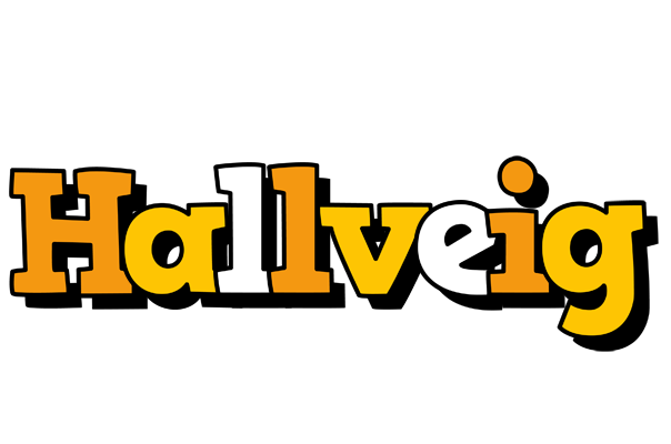 Hallveig cartoon logo