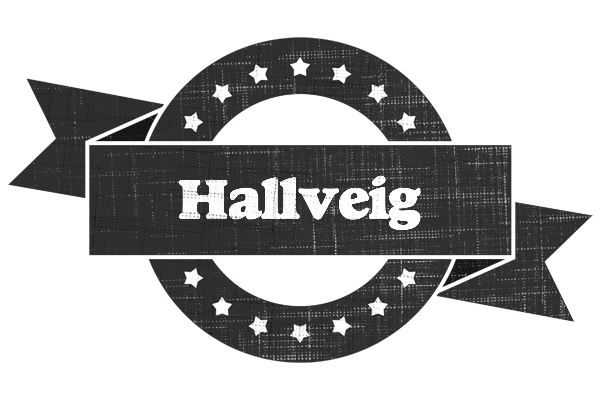 Hallveig grunge logo