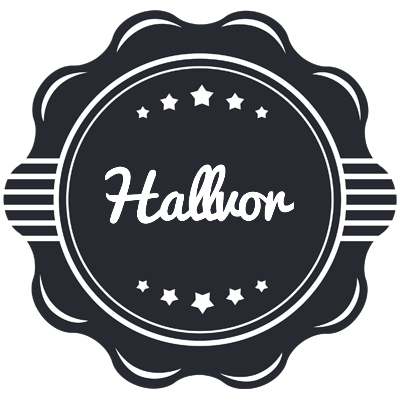 Hallvor badge logo