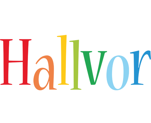 Hallvor birthday logo