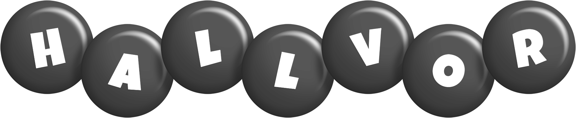 Hallvor candy-black logo