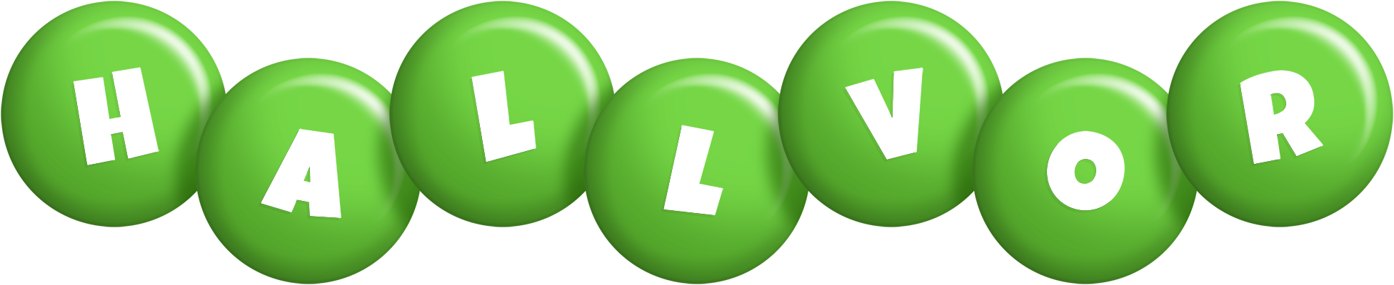 Hallvor candy-green logo