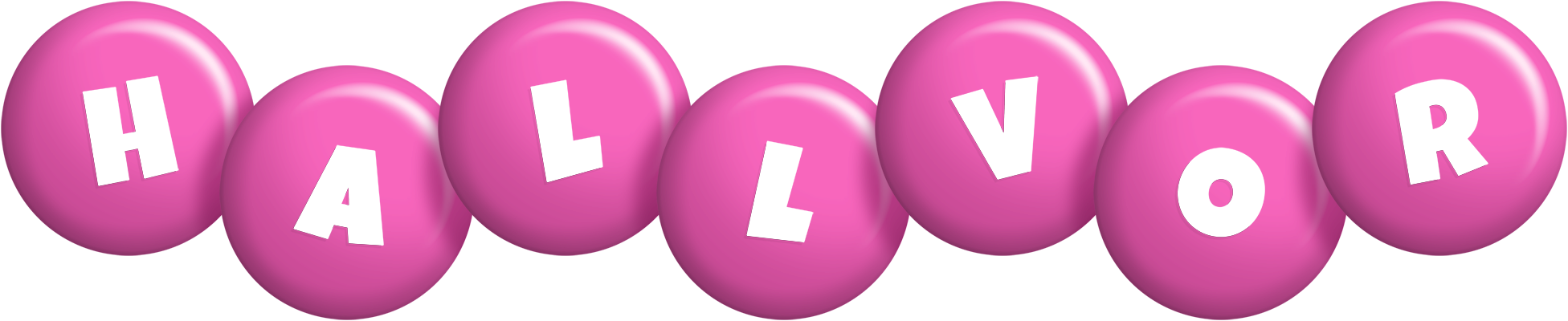 Hallvor candy-pink logo