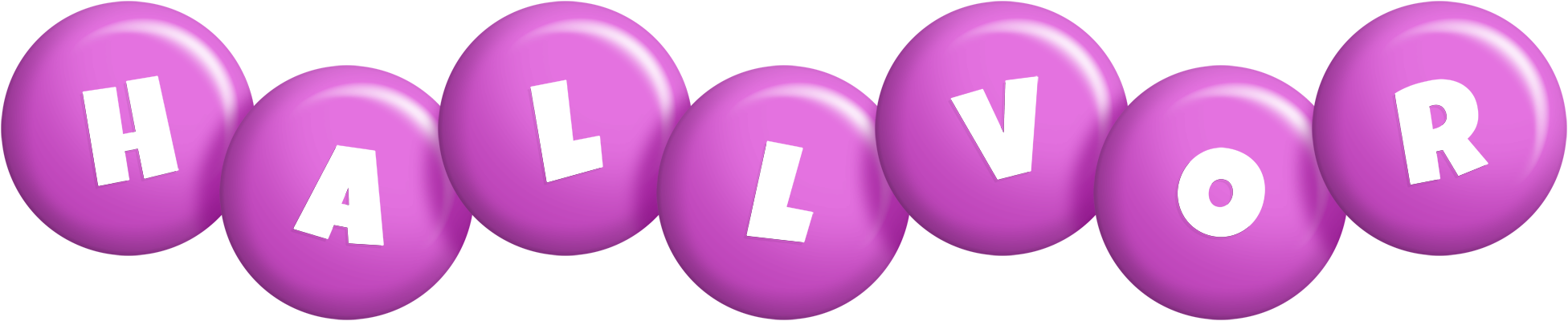 Hallvor candy-purple logo