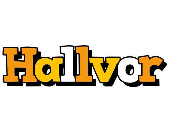 Hallvor cartoon logo