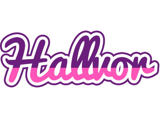 Hallvor cheerful logo