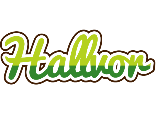Hallvor golfing logo