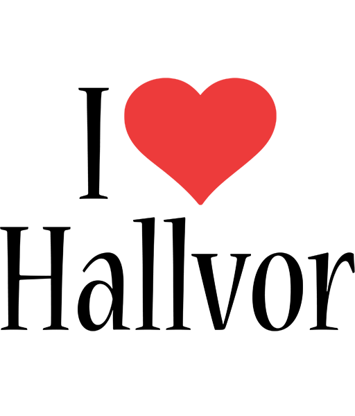 Hallvor i-love logo