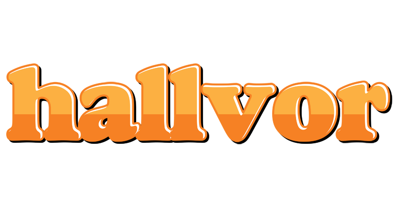 Hallvor orange logo