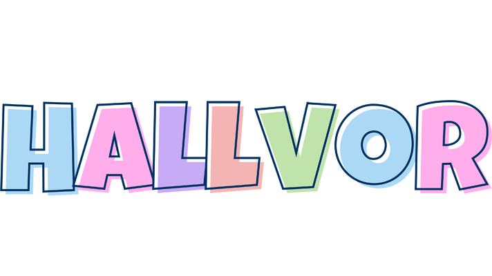 Hallvor pastel logo
