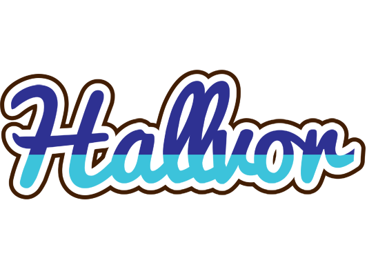 Hallvor raining logo