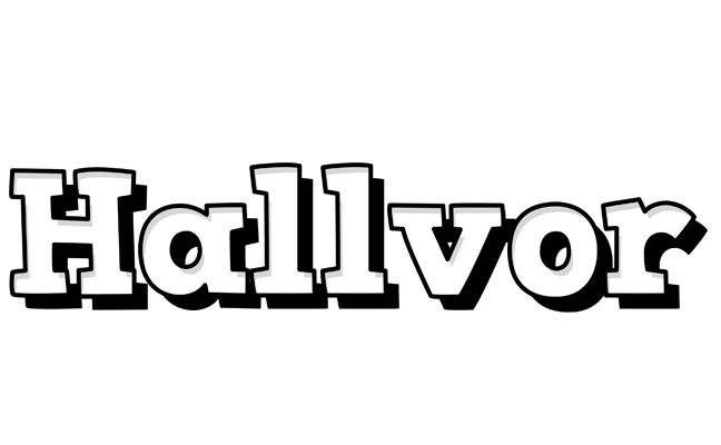Hallvor snowing logo