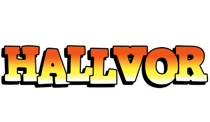 Hallvor sunset logo