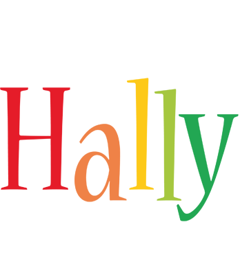 Hally birthday logo