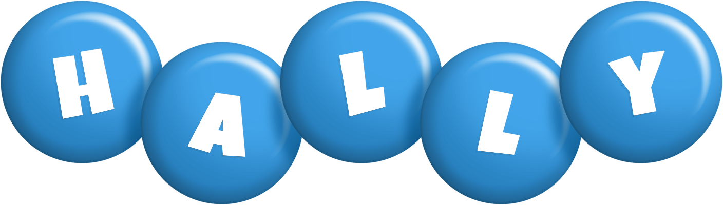 Hally candy-blue logo